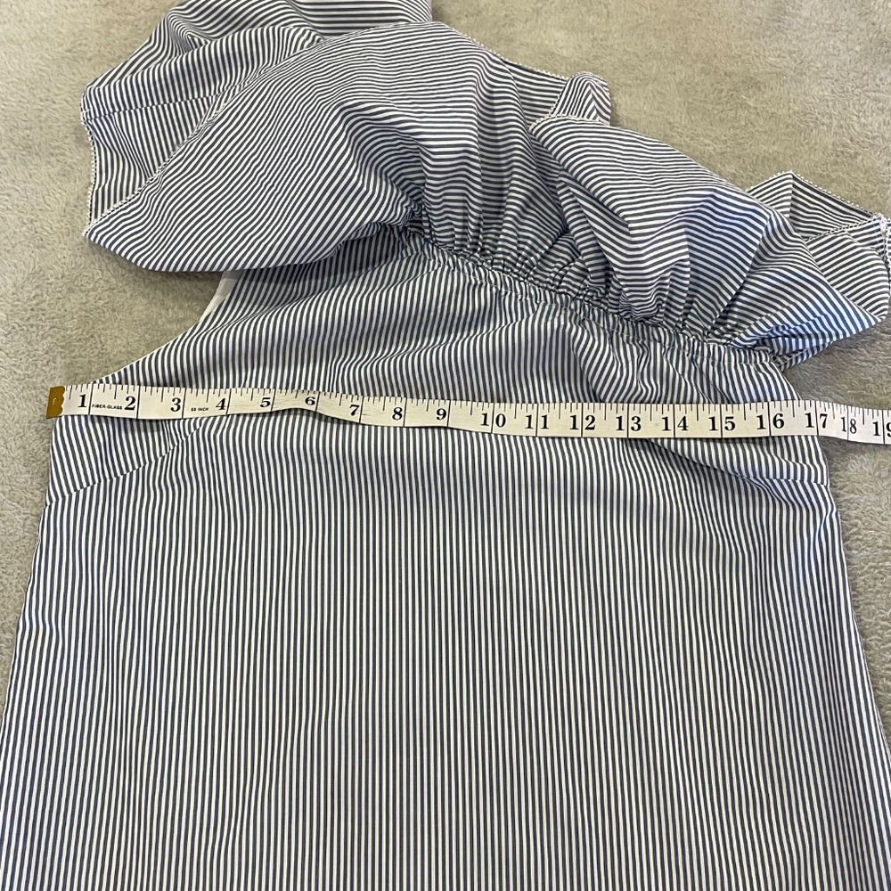 Abercrombie & Fitch One-Shoulder Ruffle Dress Size Small Petite - Picture 7 of 11